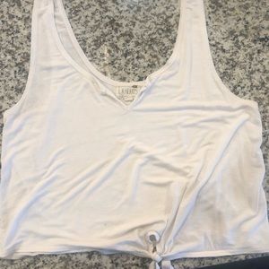 LA HEARTS FRONT TIE TANK